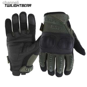 Tactische Handschoenen Outdoor Jacht Mannen Combat Knuckles Touch voor Schieten Airsoft Painball Motorrijden ME005 YQ240328