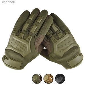 Tactische Handschoenen Outdoor Impact Bescherming Touch Screen Handschoen voor Mannen Vrouwen Fietsen Jacht Combat Training W17 YQ240328