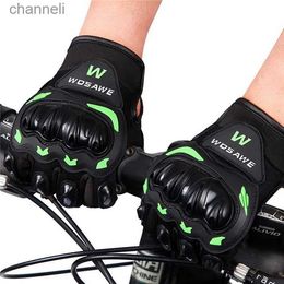 Tactische Handschoenen WOSAWE Off-road Motor Mountainbike Volledige Vinger Harde Shell Anti-val Rijden Lang YQ240328