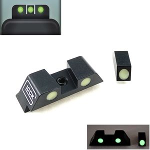 Tactical Hunting Pistol Handgun Glow in the Dark Night Sights Front and Rear Sight Set For G 17/19/22/23/24/26/27/33/34/35