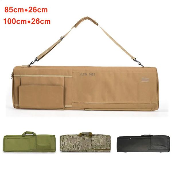 Bolsa de pistola táctica Outoor Shooting Paintball CS Estuche impermeable para rifle con mango portátil Caza Airsoft Cojín Cojín Bolso 240127