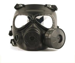 Mascaras tácticas de la cabeza Ventilador de niebla de la cara de resina para CS Wargame Airsoft Paintball Dummy Gas Mask con ventilador para la protección de cosplay2507647