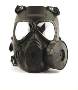 Tactische hoofdmaskers hars volledig gezicht mistventilator voor CS Wargame Airsoft Paintball Dummy gasmasker met ventilator voor cosplaybescherming3262335