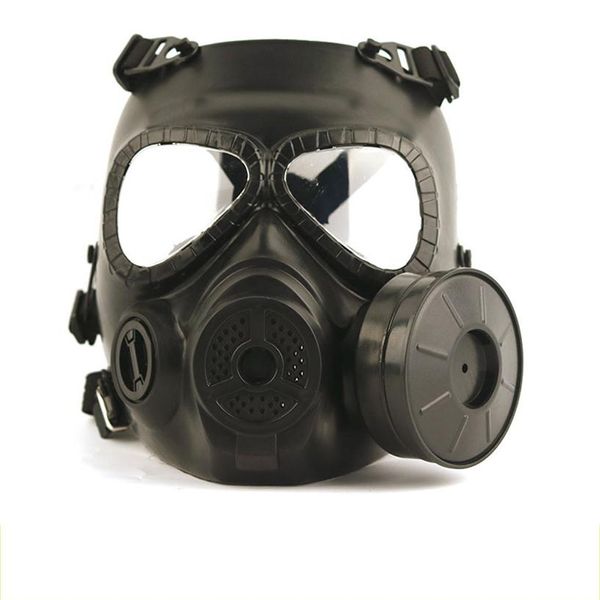 Masques de tête tactiques Résine Ventilateur de brouillard intégral pour CS Wargame Airsoft Paintball Masque à gaz factice avec ventilateur pour Cosplay Protection216V