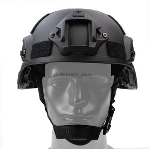 Casques tactiques Casque MICH 2000 3 mm en plastique ABS réglable ACH casque tactique avec protection auditive avant NVG et rail latéral L2402