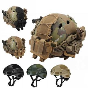 Tactical Helmets Helmet MICH2000 Airsoft MH Tactical Helmet With Battery Bag Outdoor Tactical Painball CS Riding Protect Sports Safety HuntingHKD230628