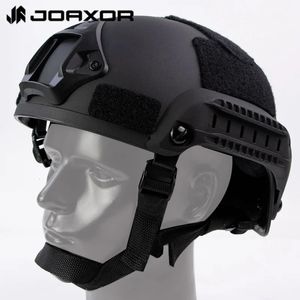 Casques tactiques JOAXOR MICH2001 casque avec rails latéraux et support NVG pour l'entraînement au Combat de chasse jeux CS 231117