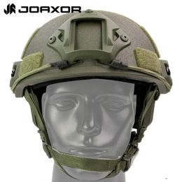 Casques tactiques JOAXOR sécurité casque en fibre de verre formation militaire rapide réglable équipement de chasse en plein air pour Paintball CS jeu 231113