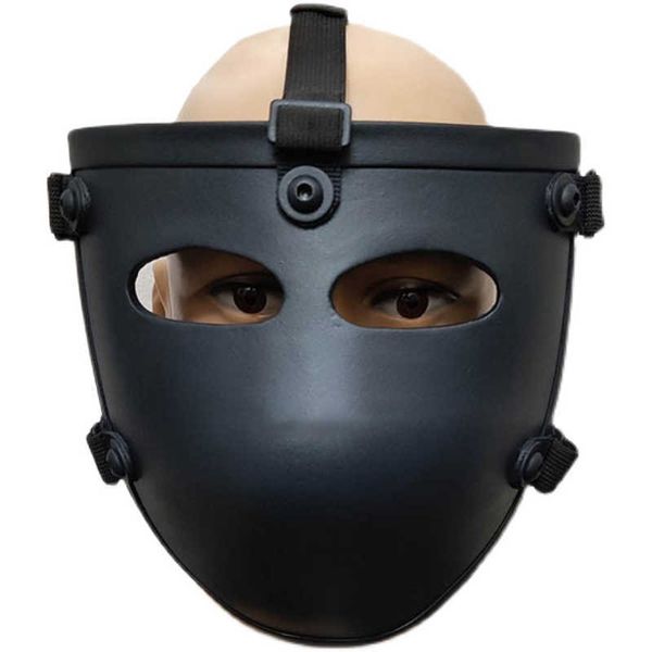 Cascos tácticos Máscara antibalas de nivel 3 Casco táctico de media cara Protección para evitar balas y pantalla facial de aramida a prueba de espinasHKD230628