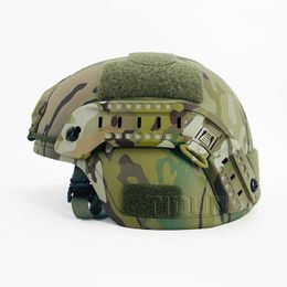 Cascos tácticos Casco MICH IIIA con forro de suspensión Wendy de alta calidad FG/MC/CP Color de camuflaje Aramid Fast M88 Mich2000 Casco de corte altoHKD230628