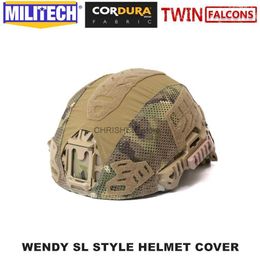 Tactische Helmen MILITECH TWINFALCON Tactische Helm Cover Voor Wendy SL High Cut Ballistische Helm CoverL2402