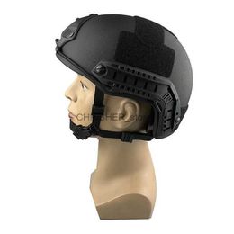 Cascos tácticos Casco táctico FAST Wendys Casco con almohadilla de suspensión MICH2000B Casco ACH Fragmentos resistentes a impactos de corte alto Casco de seguridadL2402