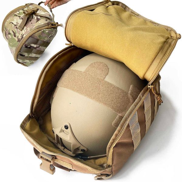 Cascos tácticos Bolsa de almacenamiento de casco táctico para llevar Airsoft Bulletproof Ballistic Fast MICH Wendy HelmetHKD230628