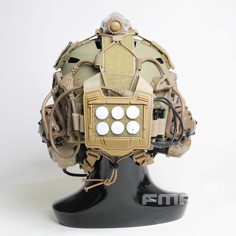Tactische Helmen Tactische Universele Agility Bridge Helm Cover met NVG Batterij Pouch Voor Tactische HelmHKD230628