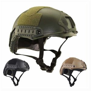 Cascos tácticos Juego de guerra Casco Ejército Airsoft MH Casco táctico rápido Protección Ligero para Airsoft militar Paintball Caza TiroHKD230628