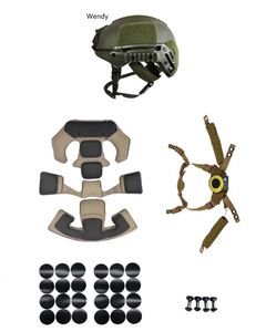 Tactische Helmen Wendy Helm Ophanging Sponsachtig Beschermend Pad Memory Foam Pads Verstelbare Lanyard Militaire Accessoires 231113