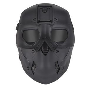 Tactische Helmen Wild Mask Outdoor Beschermende Airsoft Jacht Full Face Fan Lichtgewicht Helm Halloween Camouflage 230726