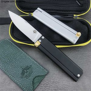 Cuchillo plegable táctico de entrenamiento de mayor calidad, navaja de bolsillo multiherramienta, mango de aluminio con funda de piel de vaca, cuchillos de supervivencia para caza y acampada al aire libre 4850 940 535 533