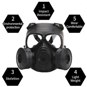 Capuche tactique 2021 Style masque à gaz respiration scène créative accessoire de performance pour équipement de terrain CS Cosplay Protection Halloween Ev279Q