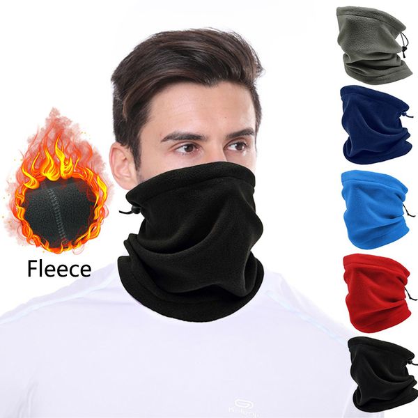 Capucha táctica cuello de lana para hombre Bandana más cálida invierno a prueba de viento bufandas de tubo para la cara suave mujer media máscara polaina Snowboard 221201