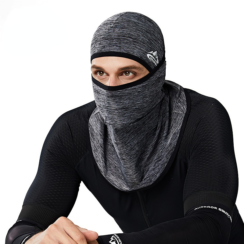 Capuz t￡tico Capuz de seda de seda solar chap￩u de arn￪s mascaras de ciclismo masculinas de ciclismo Multifuncional Chapete m￡gico de queda m￡gica