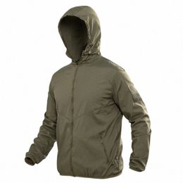 Tactique à capuche Camo peau manteau hommes extérieur épissé respirant léger coupe-vent vêtements d'extérieur militaires à séchage rapide vestes d'escalade S4Xt #