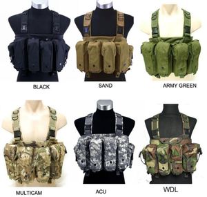Tactische Jacht Borst Rig Grote Capaciteit Mag Carrier 7 Pocket Combat Airsoft Paintball Vest ht1309541359