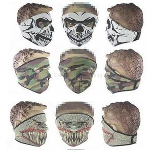 Tactical Hunting Hood Full Face Skull Heads Mask Protection Bivakmuts Hoeden Winddicht Wargame Face Masks Party Cycling Mask Halloween Masks