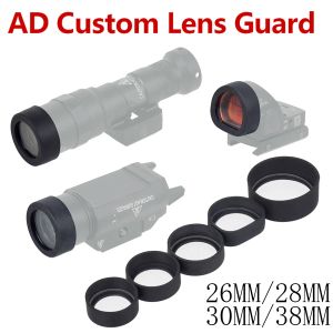 Tactische jacht LED -LID AD AD Zaklamp aangepaste lensbeschermer Sro Mro Red Dot Sight Protector voor TR1 M300 M600 X300 X300V