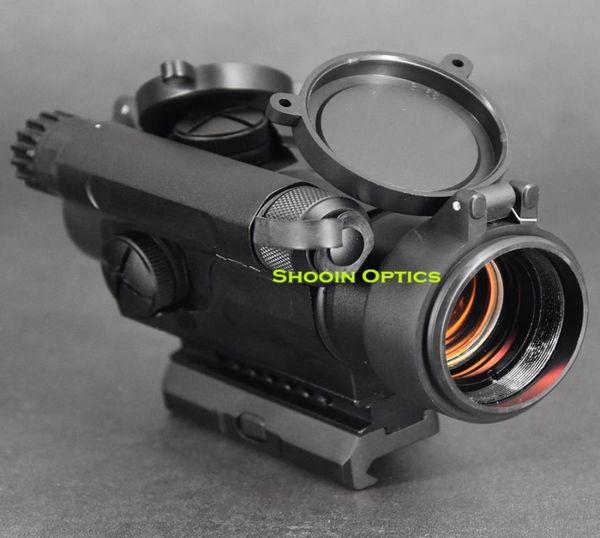 Ámbos tácticos de caza 1x40 Red Dot Sight Optics Alcance 20 mm Picatinny Weaver Rail Monte Base R55653636792