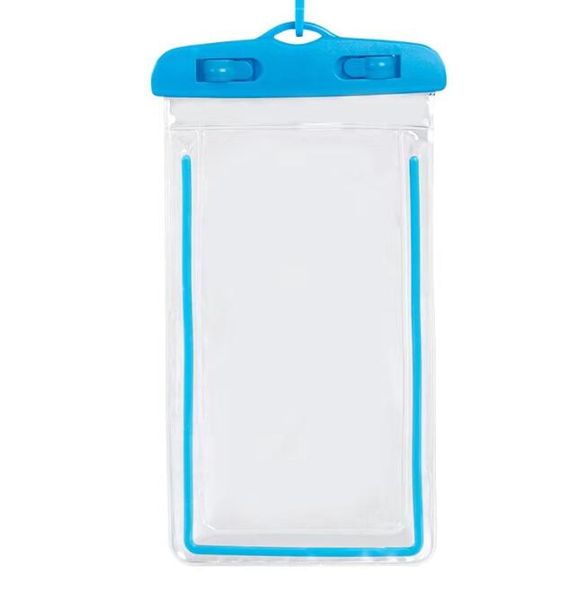Universal claro natación impermeable IPX8 cámaras bolsa funda bolsas esquí playa para teléfono móvil bolsa seca piscina accesorios bolsas