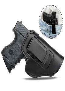 Tactische onzichtbare pistool verborgen Carry Universal Belt Type Pistool Gun Holster Leer verborgen Case269O8215040