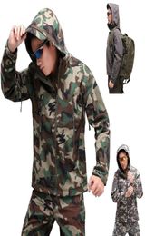 Veste tactique pour hommes randonnée chasse Camping Softshell vestes imperméable Camouflage femmes coupe-vent Cs Wargame Coat4435603