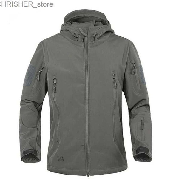 Chaquetas tácticas 2023 TAD invierno piel de tiburón militar a prueba de viento táctico Softshell chaqueta hombres impermeable ejército suave Shell abrigo rompevientos lluvia L231218