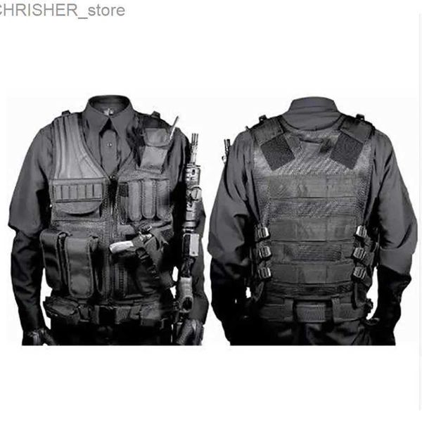 Tactique Vestes Gilet tactique Molle réglable gilets d'armure de Combat militaire gilets de sécurité chasse armée en plein air CS jeu Airsoft veste d'entraînement L231218