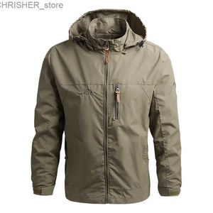 Chaquetas tácticas Moda para hombre Cazadora militar Chaquetas de campo Ropa de abrigo Táctica Impermeable Piloto Abrigo Sudaderas con capucha Chaqueta de montañismo masculino L231218