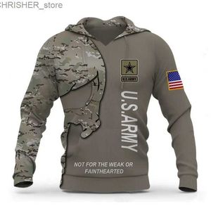 Vestes tactiques Sweats à capuche Impression 3D USA Veteran Military Army Sweatshirts Hommes Femmes À capuche Surdimensionné Camouflage Eagles Mode Enfants SweatshirtsL231218