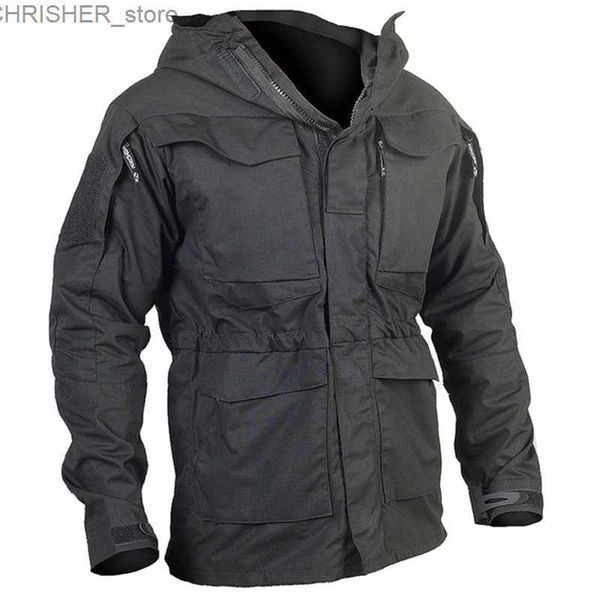 Vestes tactiques M65 UK US armée vêtements décontracté coupe-vent tactique hommes imperméable vol pilote manteau à capuche militaire champ JacketL231218