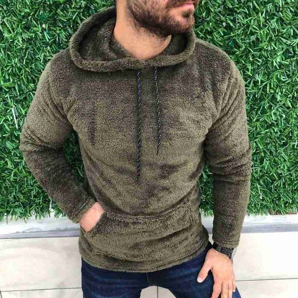 Chaquetas tácticas para hombre, abrigos con capucha de lana, otoño, Sudadera con capucha para hombre, manga larga, bolsillo, jersey liso, sudaderas FYY-1029L231218