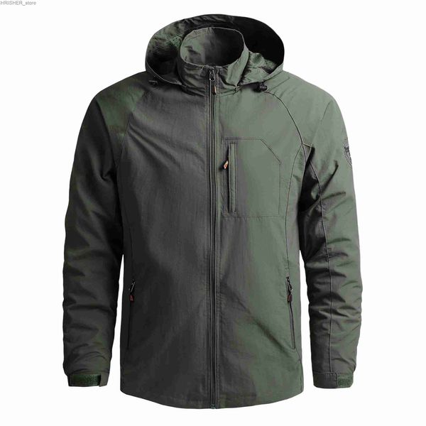 Vestes tactiques hommes vestes de randonnée en plein air imperméable à capuche coupe-vent manteau hommes 2023 automne nouvelle veste décontractée tactique vestes militaires MenL231218