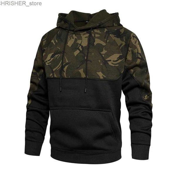 Vestes tactiques hommes armée vert hommes militaire sweats à capuche de camouflage décontracté automne hiver sweats à capuche mâle à capuche Hip Hop pull survêtementsL231218