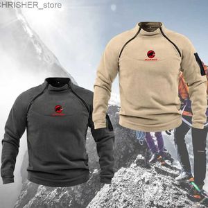 Tactische Jassen Heren Tactische Polar Winddichte Jas Gedrukt Gym Sport Tops Casual Warme Rits Trui Winter Outdoor SweatshirtL231218