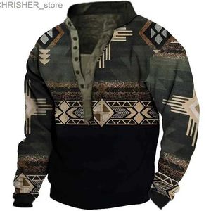 Chaquetas tácticas Hombres Sudadera Suelta Chaqueta táctica al aire libre Ropa de caza PatchworkPullover V cuello Camisetas Tops Primavera Otoño Moda NewL231218