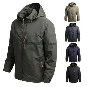 Tactische Jassen Mannen Windjack Militaire Veldjassen Bovenkleding Heren Tactische Waterdichte Piloot Jas Hoodie Mannen Jacht Leger KledingL23118