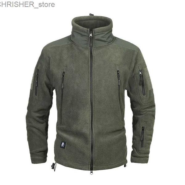 Chaquetas tácticas Ropa de invierno para hombre Espesar Cálido Ejército militar Chaqueta polar Patchwork Multi bolsillos Polartec Chaqueta y abrigos tácticos para hombre L231218