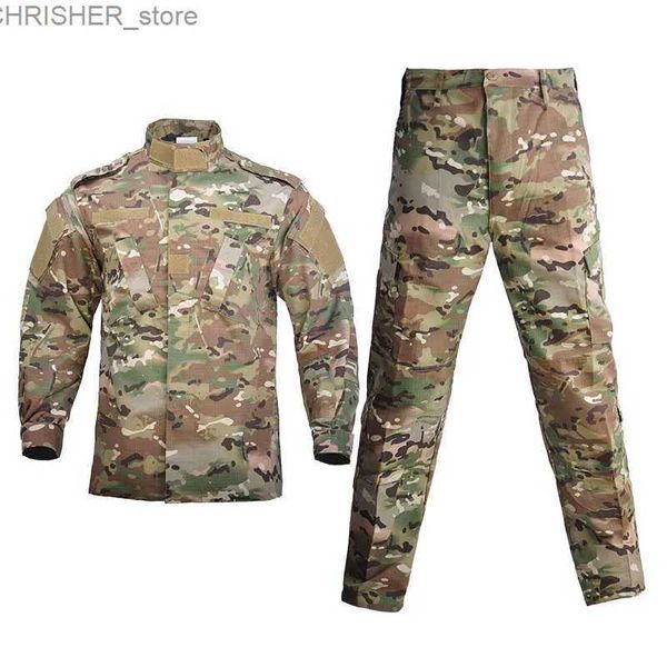 Tactique Vestes Multicam camouflage mâle sécurité Combat uniforme tactique veste de Combat Force spéciale formation armée vêtements Safari costume PantsL231218