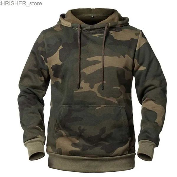 Chaquetas tácticas Nuevas sudaderas con capucha de camuflaje 3D Ropa para hombres Moda al aire libre Jersey casual Manga larga Otoño Calle Sudaderas deportivas de gran tamaño para hombres L231218