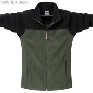 Vestes tactiques Grande taille 9XL sweat à capuche tactique sweat-shirts hommes velours fermeture éclair chaud 7XL 8XL décontracté coupe ajustée veste vêtements de sport doux polaire manteauxL231218