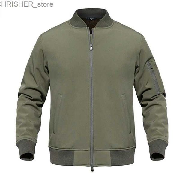 Vestes tactiques de l'armée de l'air tactique pour hommes, doublure en laine d'hiver, vestes de bombardier chaudes de l'armée, vêtements d'extérieur, manteaux coupe-vent S-3XLL231218