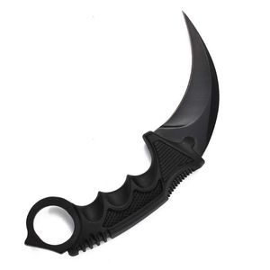 Tactisch mes 7.48 'CS Go Karambit Mes Fixed Blade Survival Tactical Training Knife Outdoor Camping Hunting Claw Knives EDC Multi Tool
